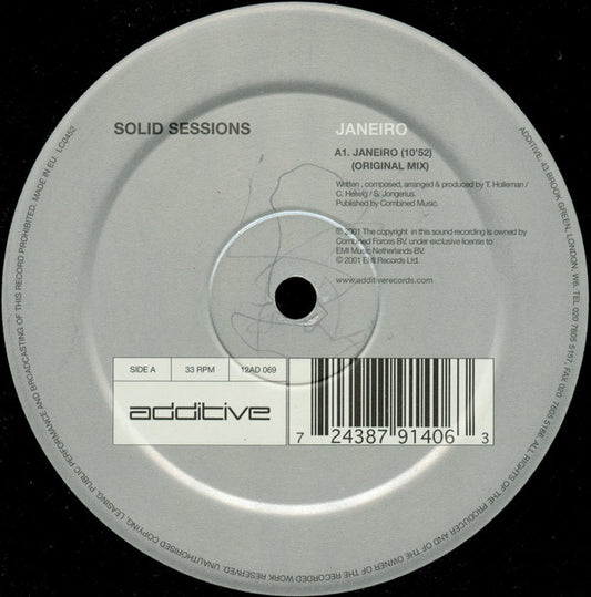 Solid Sessions : Janeiro (12")