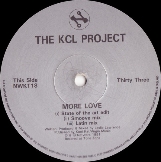The KCL Project* : KCL Theme / There Will Be A Time / More Love (12")