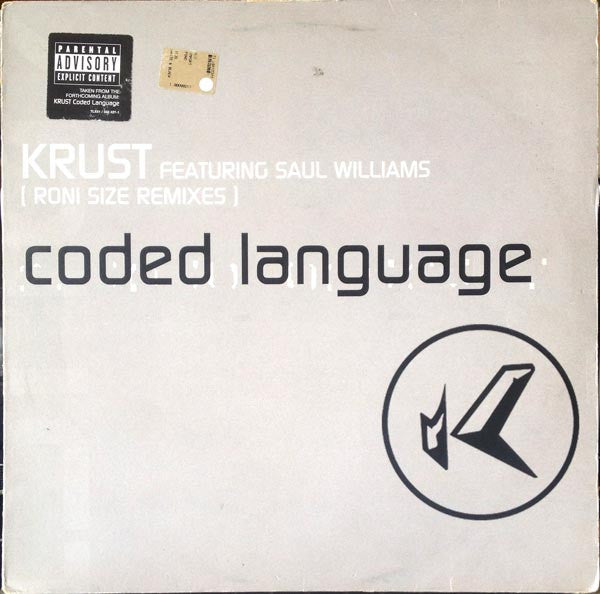 Krust Featuring Saul Williams : Coded Language (Roni Size Remixes) (12")
