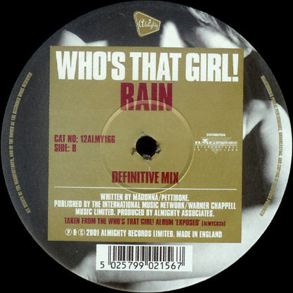 Who's That Girl! : The Power Of Good-Bye (12")