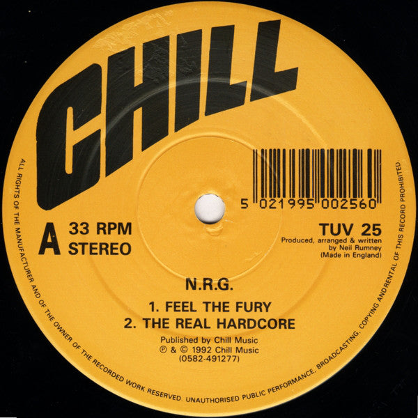 N.R.G. : Feel The Fury E.P. (12", EP)