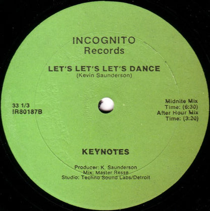 Keynotes : Let's Let's Let's Dance (12")