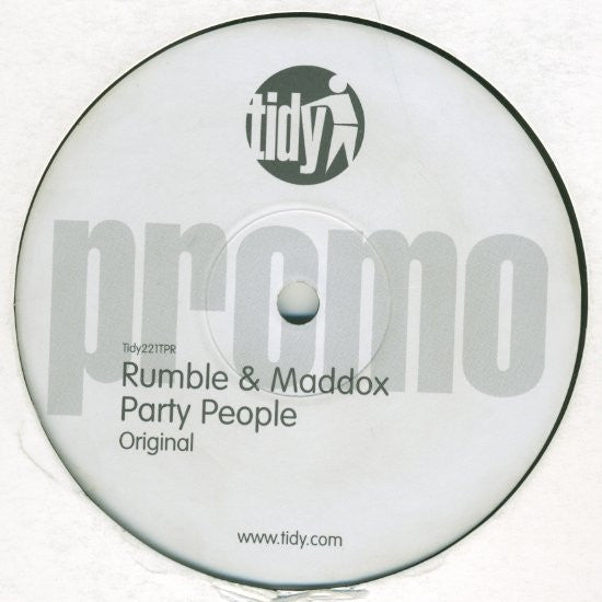 Rumble & Maddox : Party People (12", Promo)