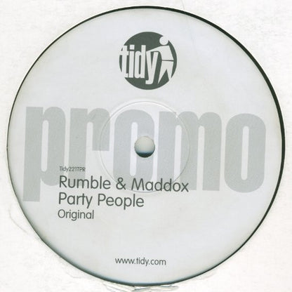 Rumble & Maddox : Party People (12", Promo)