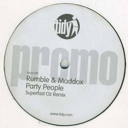 Rumble & Maddox : Party People (12", Promo)