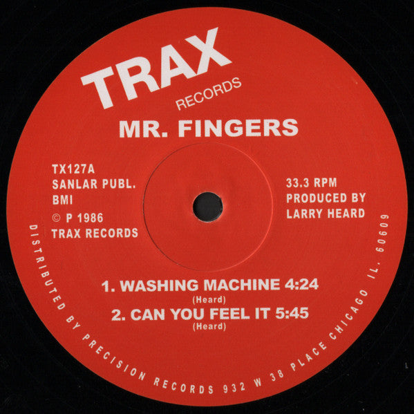 Mr. Fingers : Washing Machine / Can You Feel It (12", RE, RM)