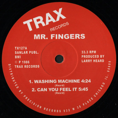 Mr. Fingers : Washing Machine / Can You Feel It (12", RE, RM)