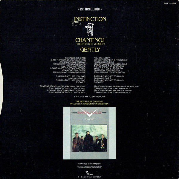 Spandau Ballet : Instinction (12", Single)