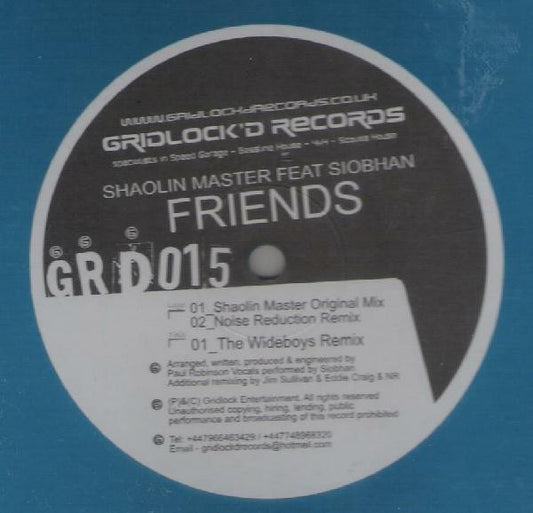 Shaolin Master : Friends (12", Blu)