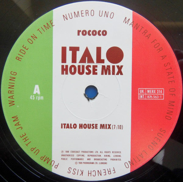 Rococo : Italo House Mix (12")
