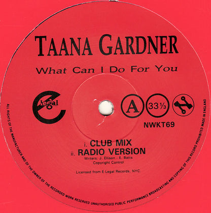 Taana Gardner : What Can I Do For You (12")