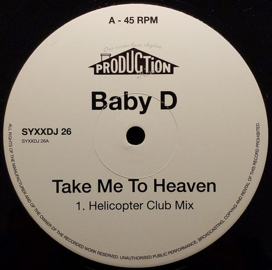Baby D : Take Me To Heaven (2x12", Promo)