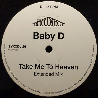 Baby D : Take Me To Heaven (2x12", Promo)