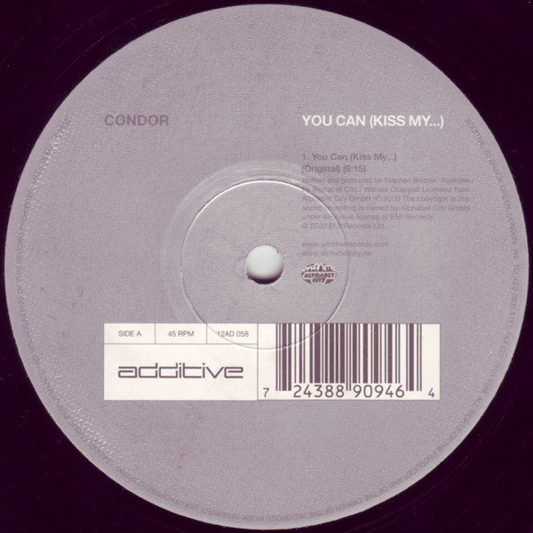 Condor : You Can (Kiss My...) (12")