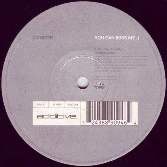 Condor : You Can (Kiss My...) (12")
