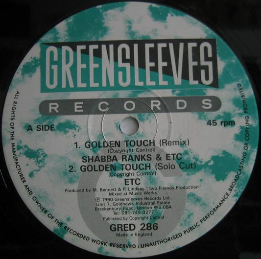 Shabba Ranks & ETC : Golden Touch (12")