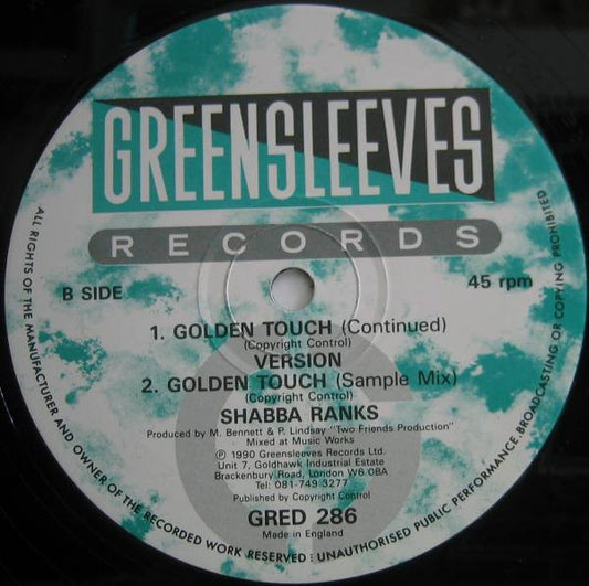 Shabba Ranks & ETC : Golden Touch (12")