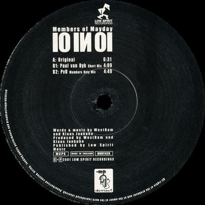 Members Of Mayday : 10 In 01 (12")