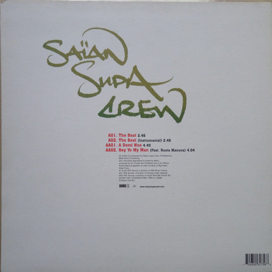 Saïan Supa Crew : The Beat / A Demi Nue (12")