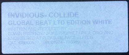 Invidious (2) : Collide (12", S/Sided, Ltd, W/Lbl)