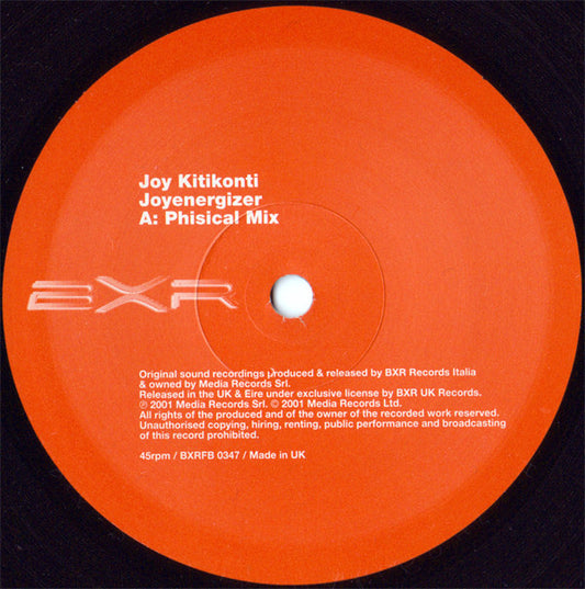 Joy Kitikonti : Joyenergizer (12", Par)