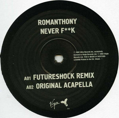 Romanthony's Nightvision : Never F**k (12")