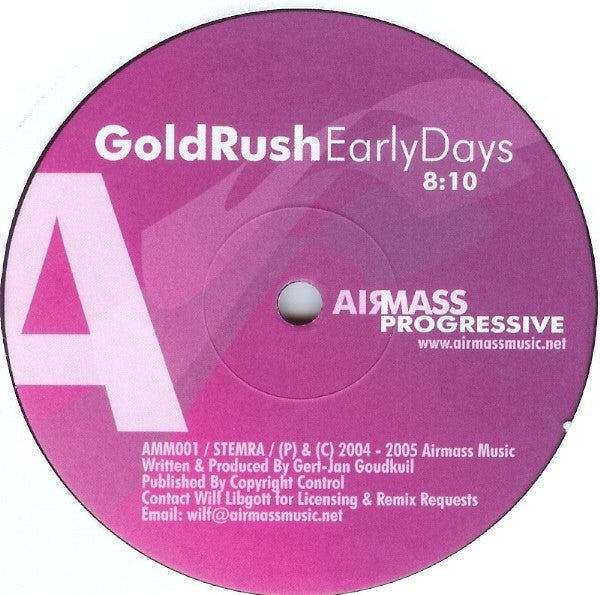 Goldrush (3) : Early Days (12")