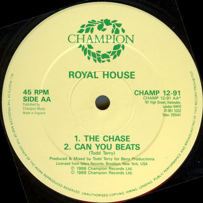 Todd Terry Presents Royal House : Yeah Buddy / The Chase (12")