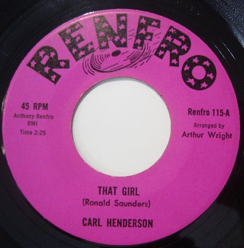 Carl Henderson (2) : That Girl (7", Single, RE)