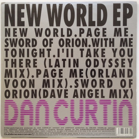 Dan Curtin : New World EP (2x12", EP)