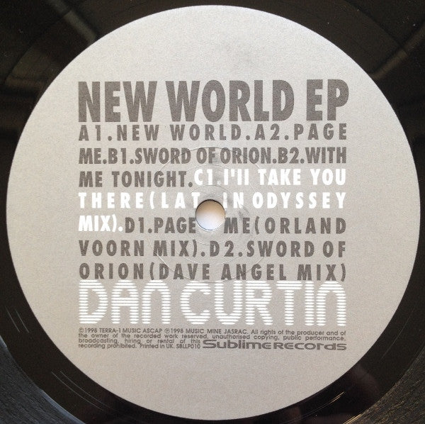 Dan Curtin : New World EP (2x12", EP)