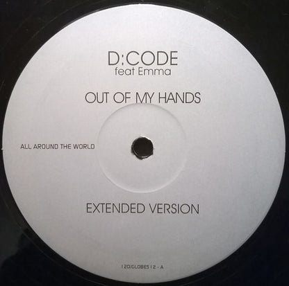 D:CODE Feat Emma* : Out Of My Hands (2x12", Promo)
