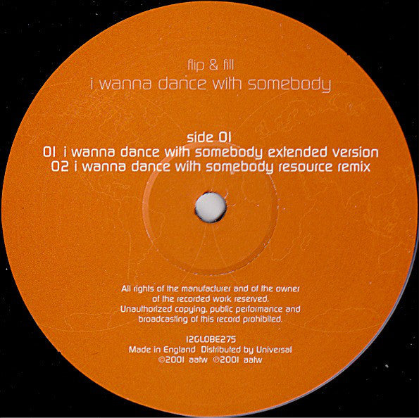 Flip & Fill : I Wanna Dance With Somebody (12", Single)