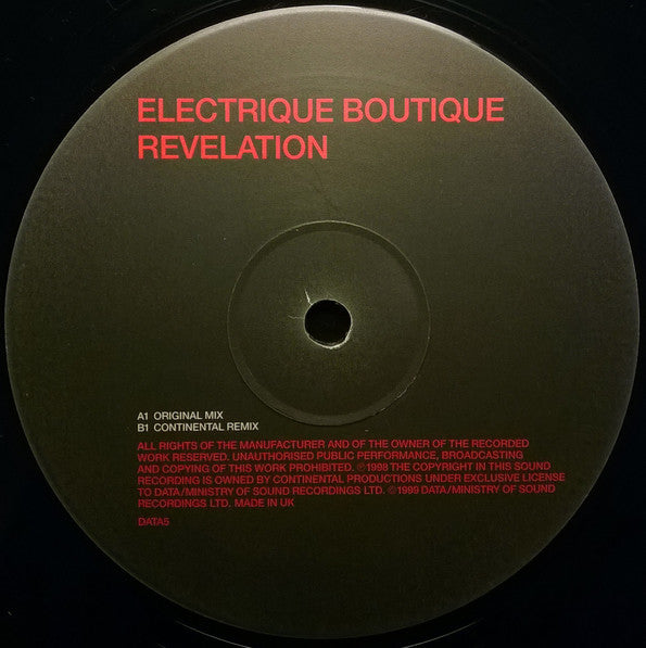 Electrique Boutique : Revelation (12")
