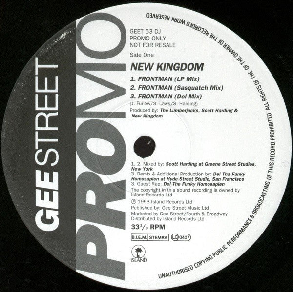 New Kingdom : Frontman (12", Promo)