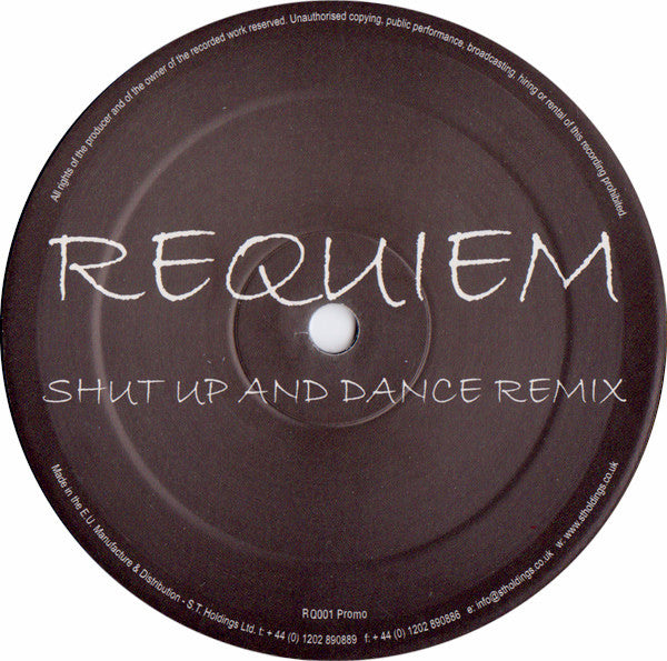 Unknown Artist : Requiem (Shut Up & Dance Remix) (12", Promo)
