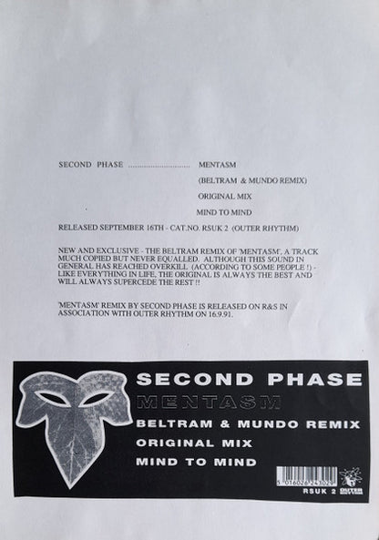 Second Phase : Mentasm (12")