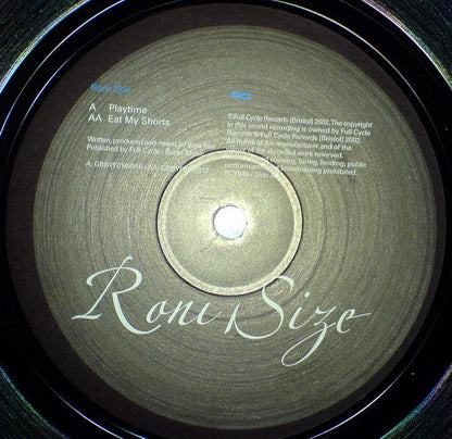 Roni Size : Playtime /  Eat My Shorts  (12", Single)