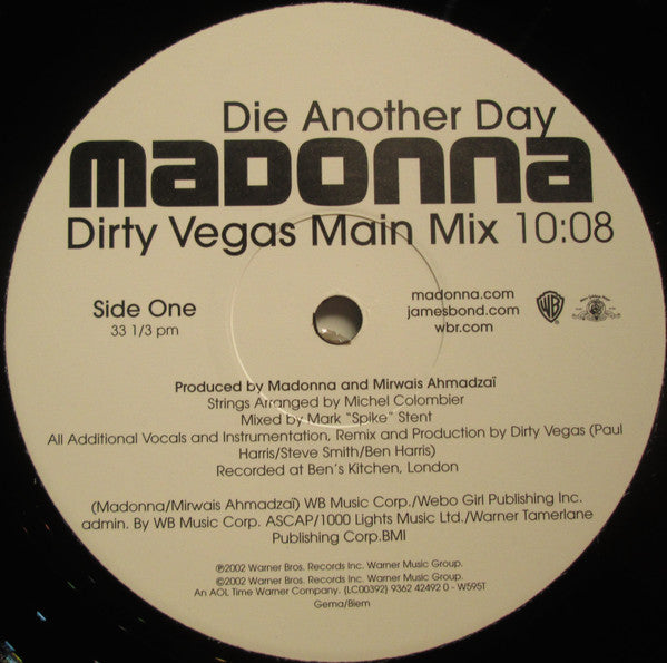 Madonna : Die Another Day (2x12")