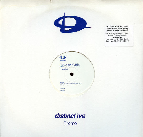 Golden Girls : Kinetic (12", Promo, 1)