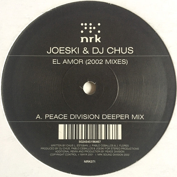 Joeski & DJ Chus* : El Amor (2002 Mixes) (12")