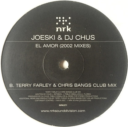 Joeski & DJ Chus* : El Amor (2002 Mixes) (12")