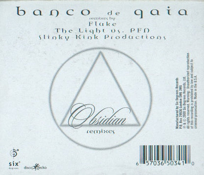 Banco De Gaia : Obsidian Remixes (12")