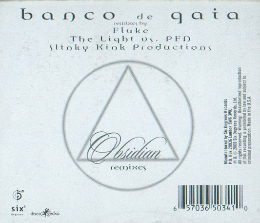 Banco De Gaia : Obsidian Remixes (12")