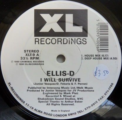 Ellis-D : I Will Survive (12")