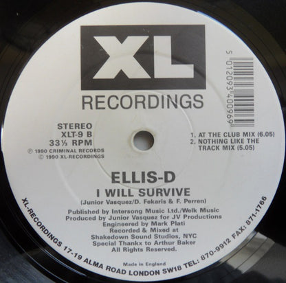 Ellis-D : I Will Survive (12")