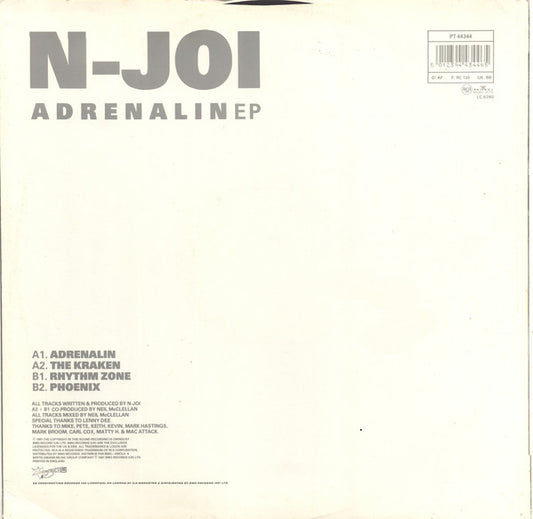 N-Joi : Adrenalin EP (12", EP)