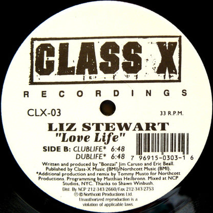 Liz Stewart : Love Life (12")