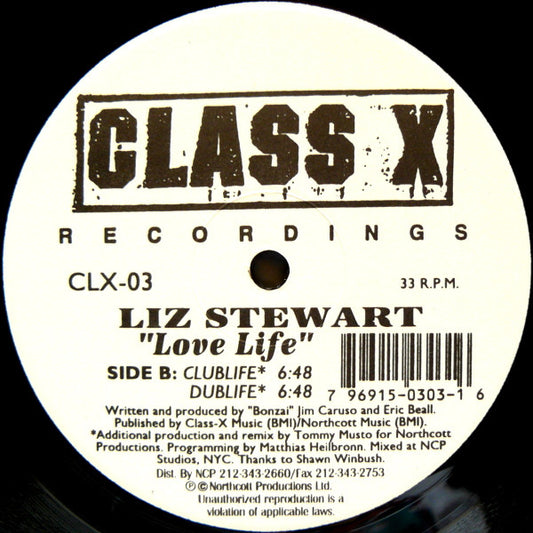 Liz Stewart : Love Life (12")