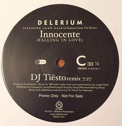 Delerium : Innocente (Falling In Love) (2x12", Promo)